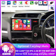 1280*720 HD IPS Android 2 Din Car Multimedia Player AutoRadio Stereo For Honda Fit RHD 2014 2015 2016 2017 GPS Navigation Player 2024 - buy cheap