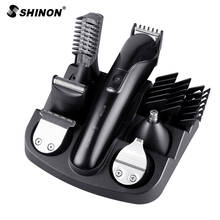 SHINON-cortadora de pelo profesional 6 en 1 para hombre, juego de Afeitadora eléctrica para Barba, Máquina para cortar cabello 2024 - compra barato