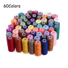 60 cores 250 quintal linha de costura suprimentos de costura ferramentas estofando poliéster bordado linha para máquina de costura mão costura 2024 - compre barato
