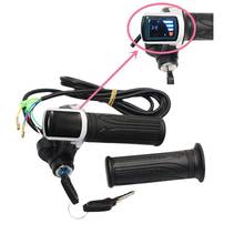 24V 36V 48V Electric Bicycle/Scooter/Bike E-Bike Twist Throttle Accelerator with LCD Battery Display and Key Lock 2024 - buy cheap