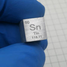 Cubo de Metal de estaño de alta pureza, longitud de 10mm, Cubo de fenotipo periódico 99.99% puro 2024 - compra barato