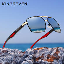 King seven óculos de sol masculino, óculos de sol com lentes polarizadas de alumínio, design de marca, espelhados, 7719 2024 - compre barato