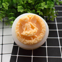 Round Rose Angel Silicone Soap Mould Silicone Mold for 3d Form for Candles Soap Making Molds Epoxy Resin Bath Bomb Mold Forms 2024 - buy cheap