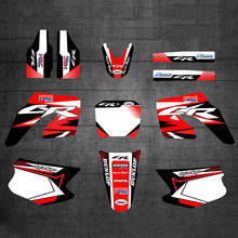 Free Custom Numbers name Graphics Backgrounds Stickers Decals Kits For Honda CR125 CR250 2000 2001 250CR 2000 2001 CR125R CR250R 2024 - buy cheap