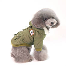 Pet inverno roupas para cães quentes casaco de pele macia com capuz filhote de cachorro jaqueta vestuário para cães pequenos 5 tamanhos 3 cores 2024 - compre barato