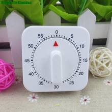 Portable 60 Minutes Kitchen Timer Count Down Alarm Reminder White Square Mechanical Timer Home bake Tools 2024 - buy cheap