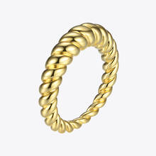 Enfashion Pure Form Twist Rings For Women Gifts Gold Color Brass Wave Men Ring Fashion Jewelry Bague Anillo Jewellery RF184005 2024 - buy cheap