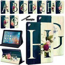 Funda con soporte para tableta, carcasa con estampado de letras, antipolvo, Stylus gratis, para Apple IPad Air 1/ Air 2/ Air 3 10,5 " / Air 4 10,9" 2024 - compra barato