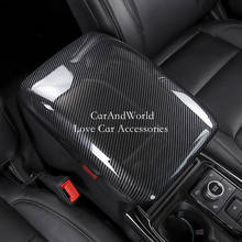 For Ford Explorer 2020-2023 Interior Arm Rest Protector Central Armrest Panel Cover Trims Carbon Fiber Car Accessories 2024 - buy cheap