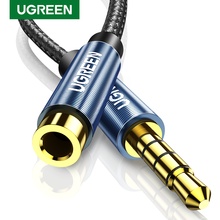 UGREEN Jack 3.5 mm Audio Extension Cable for Huawei P20 lite Stereo 3.5mm Jack Aux Cable for Headphones Xiaomi Redmi 5 plus PC 2024 - купить недорого