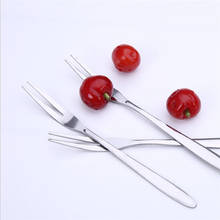 2022 NEW Stainless Steel Two-tine Fork set Fruit Fork 2024 - buy cheap