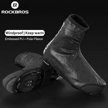 ROCKBROS Shoes Covers Waterproof MTB Road Bike Cycling Overshoes Rainproof Windproof Winter Warm Fleece Protector Equipment 2024 - buy cheap