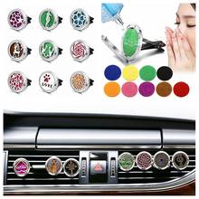 Refillable Car Air Freshener Smell Perfume Diffuser Clip Auto Vent Essential Oil Stainless Steel Locket Interior Accessories 2024 - buy cheap