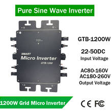 Microinversor de energía Solar PV conectado a la red, 1200W, impermeable, IP65, GTB-1200, con modo de comunicación WIFI, para sistema de red PV en casa y oficina 2024 - compra barato