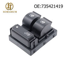 SORGHUM  For Peugeot Boxer II Citroen Jumper Power Window Switch Electric Keypad Console Triple Button 735421419 For FIAT Ducato 2024 - buy cheap