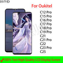 Дисплей для Oukitel C12 C15 C17 C21 C23 Pro, ЖК-дисплей с сенсорным экраном для Oukitel C25, дигитайзер в сборе, инструменты