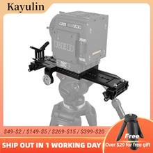 Kayulin-suporte de lente para câmera de vídeo dslr, placa de trenó padrão com barra de andorinha de 12 polegadas, com base deslizante de qr, braçadeira de haste dupla 2024 - compre barato