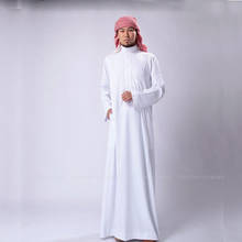 Abaya roupão masculino tradicional da arábia saudita, vestido longo com camisola da jubba thobe, roupa islâmica árabe, roupas kaftan 2024 - compre barato