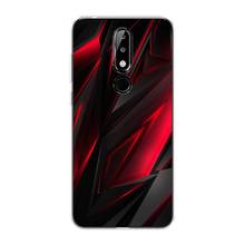 Silicone Case For Nokia 5.1 Plus (X5) Gaming Background Thin Soft Half-wrapped Case with bright print Phone accessories Mobile and smartphones protection clip case protection 2024 - buy cheap