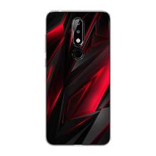 Funda de silicona para Nokia 5,1 Plus (X5), Fondo para videojuegos, delgada, suave, Media envuelta, con estampado brillante, accesorios para teléfono móvil y smartphone, protección con clip 2024 - compra barato