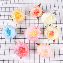 9pcs/lot Artificial decorative peony flowe heads simulation DIY silk flower for wedding home party decoration high quality DIY 2024 - buy cheap