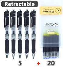 School Gel Pens Set Stationery writing pen Black/red/blue ink 0.5 mm blue ballpoint pen Office school accessories 2024 - buy cheap