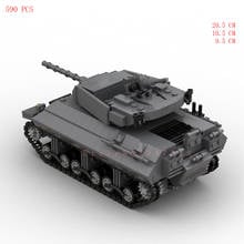 hot military ww2 US Army vehicles M10 tank destroyer base Pacific War equipment weapons bricks model Building Blocks toys gift 2024 - buy cheap