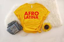 Skuggnas-camisa Afro Latina, camisas latinas feministas, camisas latinas power, camisas españolas, envío directo 2024 - compra barato