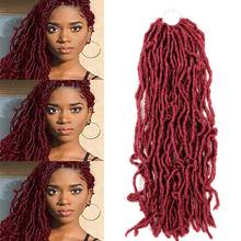 Aidaiya 18~36inch nu Locs Crochet Hair Goddess Faux Locs Crochet Hair Ombre Nu Locs Crochet Hair Dreadlocks Hair Extensions 2024 - buy cheap