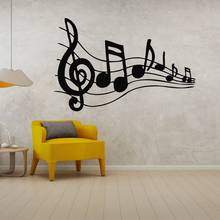 Calcomanía de vinilo para pared con nota de Piano Musical, para decoración del hogar y de la habitación, extraíble, A001812 2024 - compra barato
