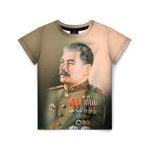 Children's T-shirt 3D Stalin 1 2024 - buy cheap