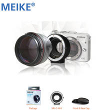 Адаптер для автофокуса Meike, электронный адаптер для Фотоаппарата Canon EF, зеркальный объектив EOS M50 M10 M5 M6 M100 M1 M2 M3 M4 2024 - купить недорого