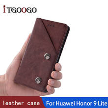 Чехол для Huawei Honor 9 Lite, кожаный флип-чехол, роскошный защитный чехол для Honor 9 Lite 2024 - купить недорого