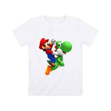 Camiseta infantil mario algodão 2024 - compre barato