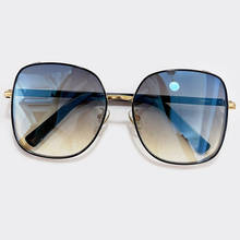 Солнцезащитные очки для женщин 2021 Роскошные брендовые, новые, модные, милые, все-матч Стиль Винтажные Солнцезащитные очки с градиентными линзами Oculos De Sol Feminino 2024 - купить недорого