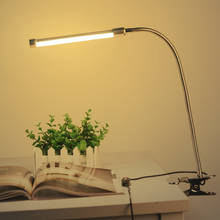 Luminária led 10w para mesa com prendedor, 36 leds, 10 níveis de brilho ajustável, 3 cores, usb, led, lâmpada de mesa para leitura 2024 - compre barato