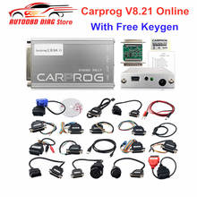 CARPROG V8.21 Online Full Adapters Car Prog 8.21 Programmer With Free Keygen For Airbag/Radio/Dash/IMMO/ECU Auto Repair Tool 2024 - buy cheap