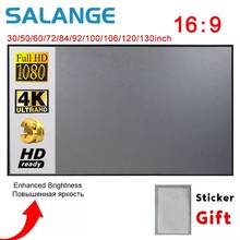 Salange Projector Screen,60 100 120 inch Reflective Fabric Cloth Projection Screen For YG300 Projetor XGIMI DLP LED Home Theater 2024 - buy cheap