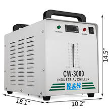 Enfriador de agua Industrial, CW-3000DG, 9L de capacidad, 220V, 50HZ, enfriador Industrial para tubo de vidrio CO2 de 60/80W 2024 - compra barato