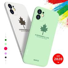 Maple Liquid Case For Apple iPhone 11 12 Pro Max 12 Mini SE 2 2020 6 S 7 8 Plus X XS MAX XR Original Soft Silione Luxury Cover 2024 - buy cheap
