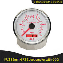 KUS GPS Speedometer Speed Gauge 0-15Knots 0-30Knots 0-60Knots with Course for Marine Boat Yachts 85mm with Red Yellow Backlight 2024 - buy cheap