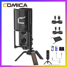 Comica-micrófono condensador STM-USB para teléfono inteligente/ordenador, micrófono de grabación de estudio para transmisión en vivo, Podcaster, USB tipo C 2024 - compra barato