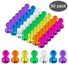 50Pcs Set Fridge Magnetic Thumbtack Noticeboard Skittle Pin Office Whiteboard Notes Magnet 2024 - buy cheap