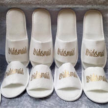 Personalised bride bridesmaid mother of the bride/groom groom Slippers Wedding Engagement Silppers Rose gold Purple foil silver 2024 - buy cheap
