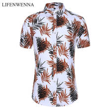 6XL 7XL Casual Shirt Men's Summer Shirt 2020 New Fashion Flower Printing Short Sleeve Shirts Mens Plus Size Beach Hawaiian Shirt 2024 - buy cheap