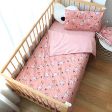3Pcs Baby Bedding Set Cotton Crib Bed Linen Kid Duver Cover Pillowcase Bedsheet Or Custom Made Mattress Cover No Filler Boy Girl 2024 - buy cheap