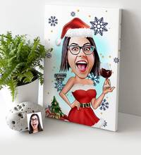 Tema de natal personalizado para moças, carregador de lona (30x50 cm)-2 presentes para decoração de casa, design especial, escritório, casa e negócios 2024 - compre barato