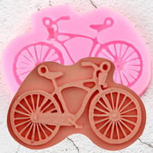 Bicycle Silicone Mold Cupcake Topper Fondant Cake Decorating Tools Chocolate Gumpaste Moulds Candy Molds Polymer Clay Mould 2024 - buy cheap