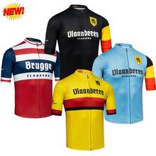 Team Vlaanderen Flanders Cycling Jersey 2021 Belgium Cycling Clothing Men Road Bike Shirts Bicycle Tops MTB Maillot Fietskleding 2024 - buy cheap