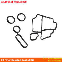 Car Oil-Filter Housing Gasket Kit For Polo Caddy Skoda Seat 03L198441 03L198070 2024 - buy cheap